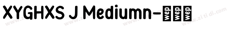 XYGHXS J Mediumn字体转换